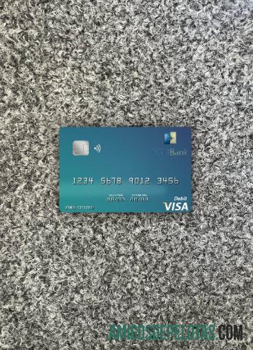 Gabão BGFI Bank Visa Cartão de Débito Photolook Front modelo